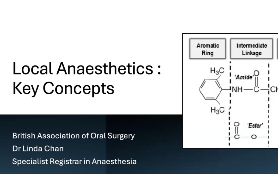 BAOS Wales Regional Representative: Local Anaesthetic and Planning for Pain