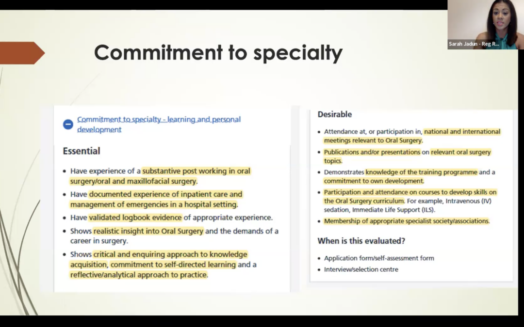 BAOS OS Recruitment session: So you want to be an Oral Surgeon?